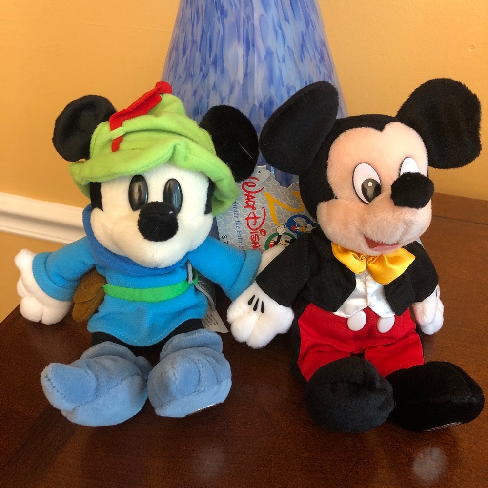 Disney Parks Mickey Mouse Millenium Beanies - Lot